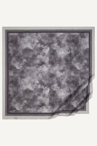 Acı Kahve Bulut Desen Kraş Eşarp (1)