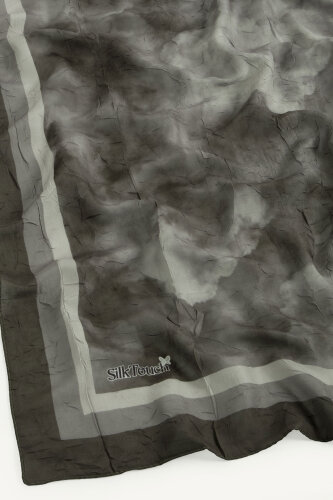 Acı Kahve Bulut Desenli Kraş Şal (1)