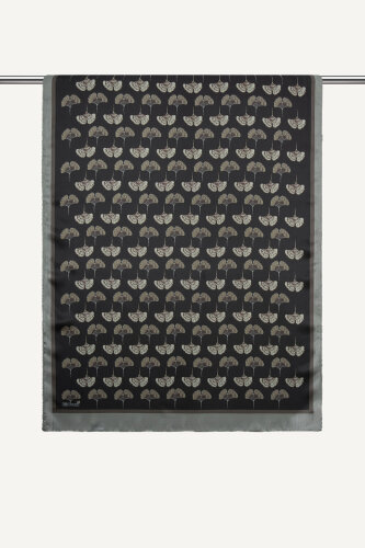  Acı Kahve Yonca Desenli İdol Vual Şal