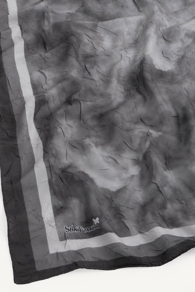 Antrasit Bulut Desenli Kraş Şal - 2