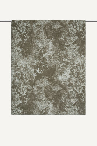 Asker Yeşili Etnik Dantel Desen Rami Şal