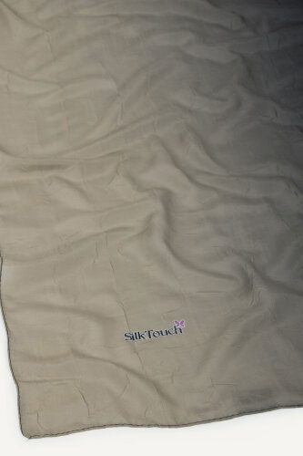 Bej Degrade Desen Pamuk Vual Şal (1)