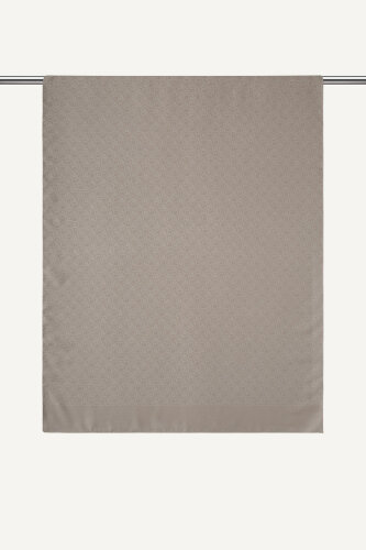 Bej Piramit Monogram Desen Mercan Şal