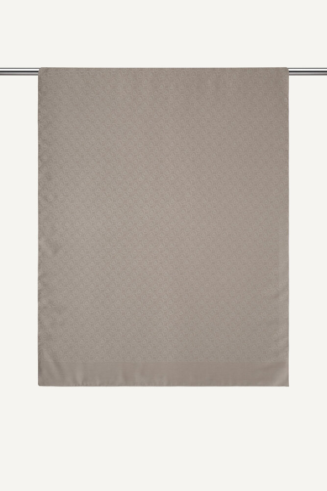 Bej Piramit Monogram Desen Mercan Şal - 1