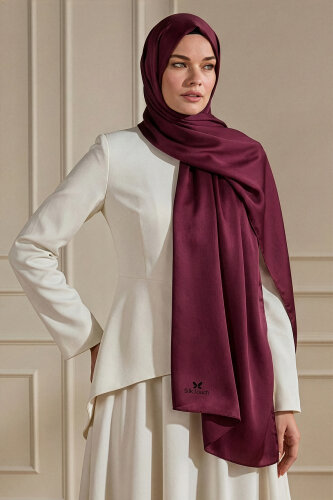 Bordo İnci Şal 