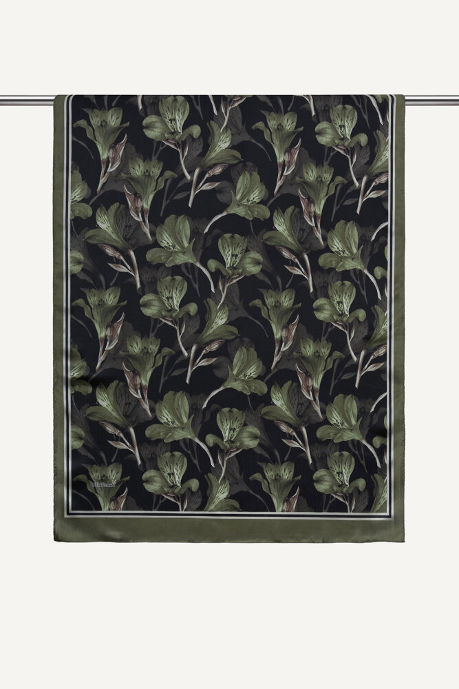 Çağla Lale Desenli İdol Vual Şal - 1