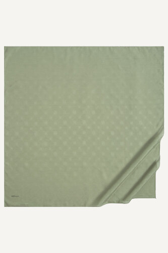 Çağla Monogram Desen Mercan Eşarp (1)