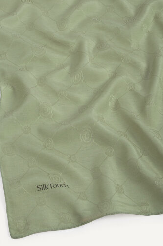 Çağla Monogram Desen Mercan Eşarp - 3