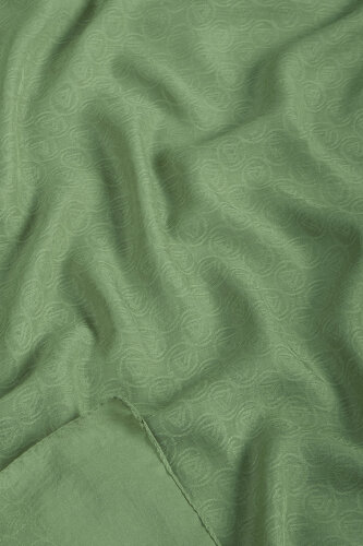 Çağla Piramit Monogram Desen Mercan Şal (1)