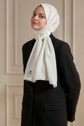 Ekru Mercan Şal