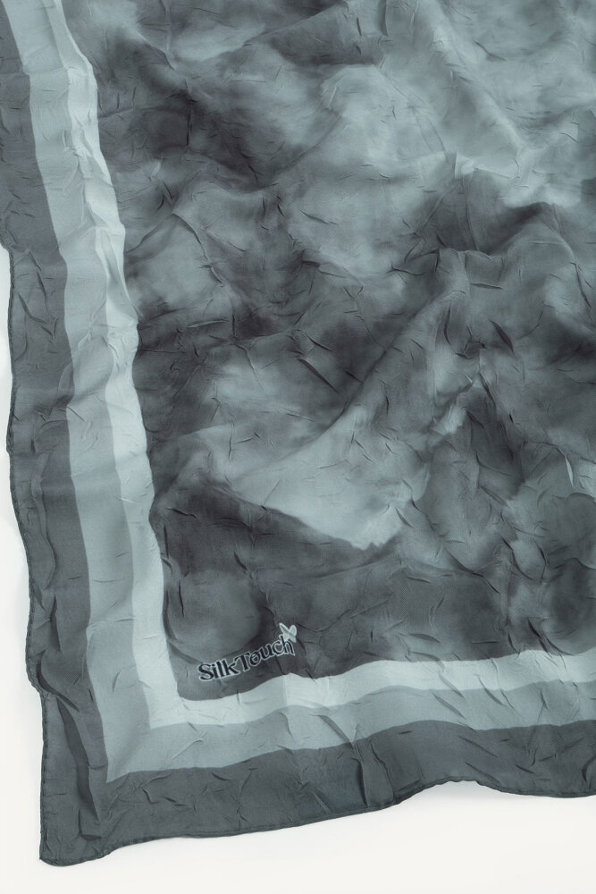 Füme Bulut Desenli Kraş Şal - 2