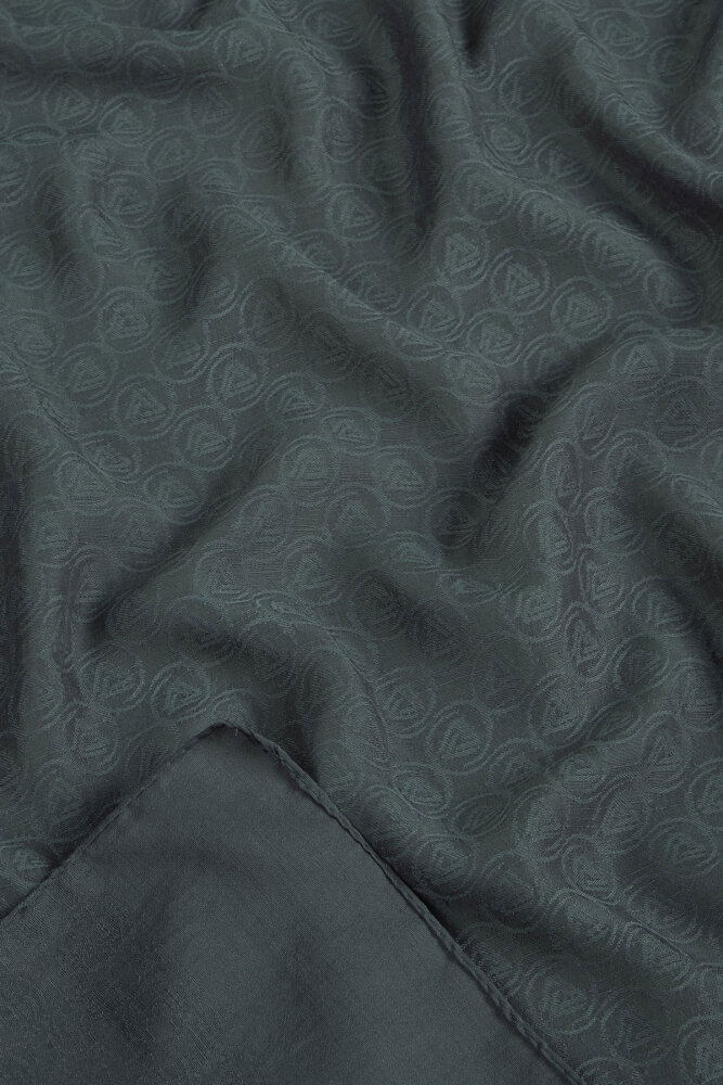 Füme Piramit Monogram Desen Mercan Şal - 2