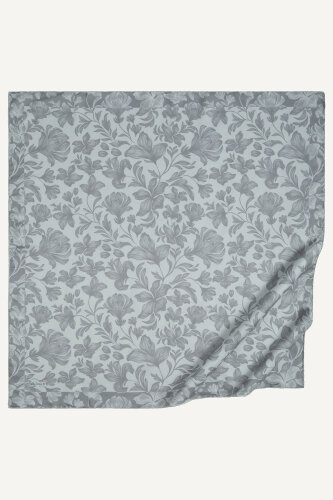 Füme Zambak Desen Natural Eşarp (1)