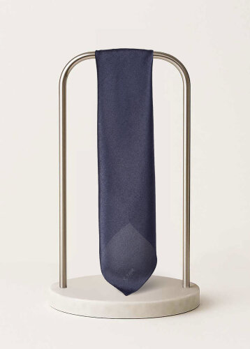 Gece Mavisi Düz Renk Kehribar Eşarp (1)