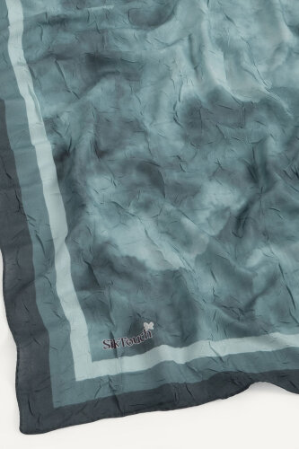 Gri Bulut Desenli Kraş Şal (1)