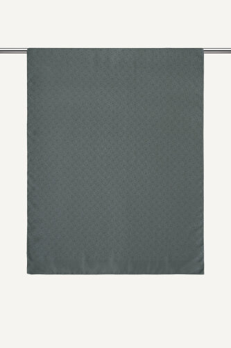 Gri Piramit Monogram Desen Mercan Şal