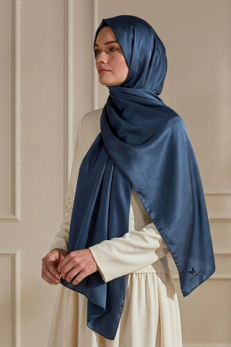 İndigo İnci Şal 