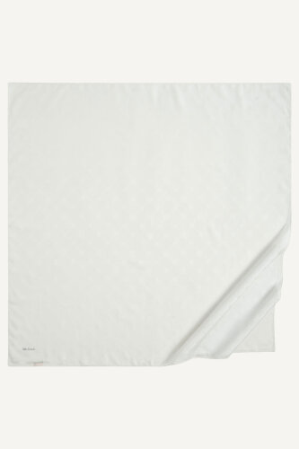 İpeksi Monogram Desen Mercan Eşarp (1)