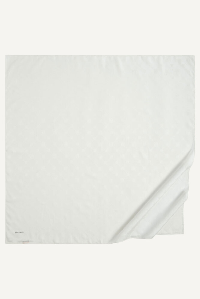 İpeksi Monogram Desen Mercan Eşarp - 2