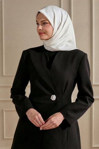 İpeksi Monogram Desen Mercan Eşarp