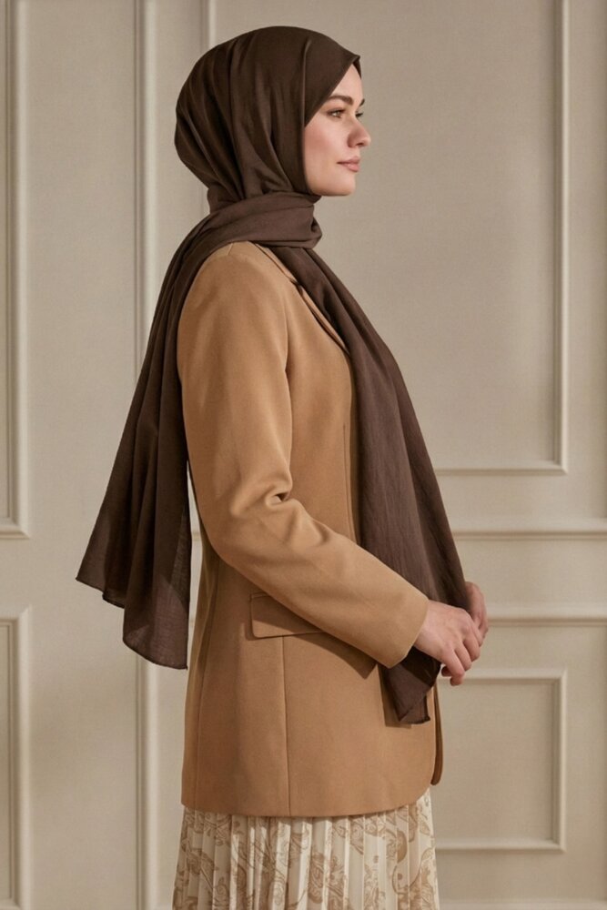 Kahve Mercan Şal - 1