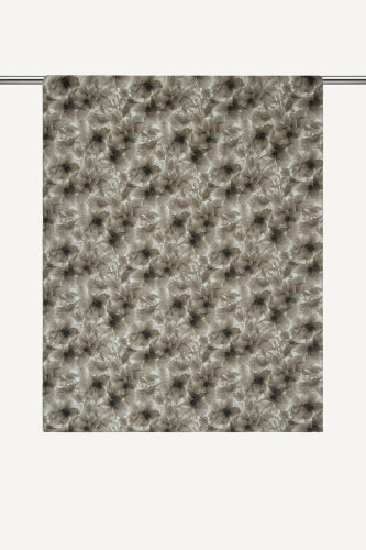 Kahverengi Sisli Buket Desen Rami Şal