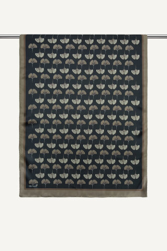 Kül Yonca Desenli İdol Vual Şal (1)