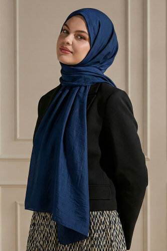 Lacivert Brissa Vual Şal