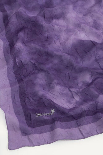 Mor Bulut Desen Kraş Eşarp - 3