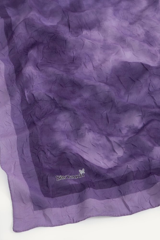 Mor Bulut Desen Kraş Eşarp - 3