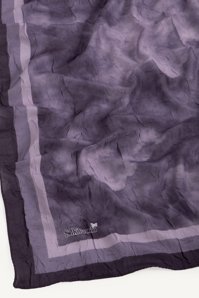 Mor Bulut Desenli Kraş Şal - 2