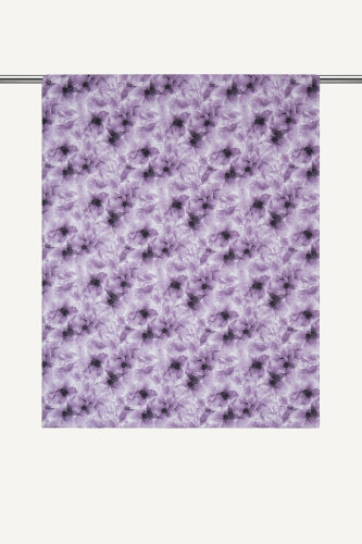 Mor Sisli Buket Desen Rami Şal