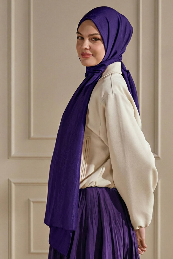 Morcivert Brissa Vual Şal - 1