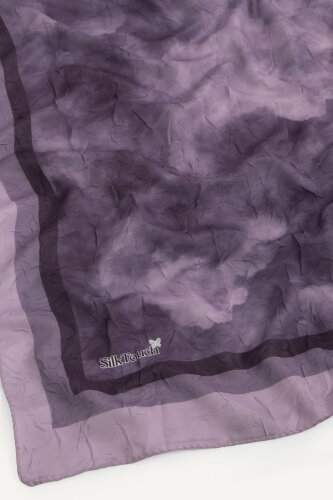 Mürdüm Bulut Desen Kraş Eşarp - 3