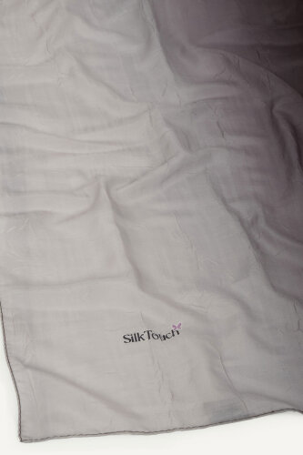 Mürdüm Degrade Desen Pamuk Vual Şal - 3