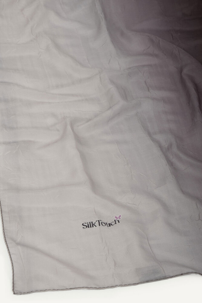 Mürdüm Degrade Desen Pamuk Vual Şal - 3