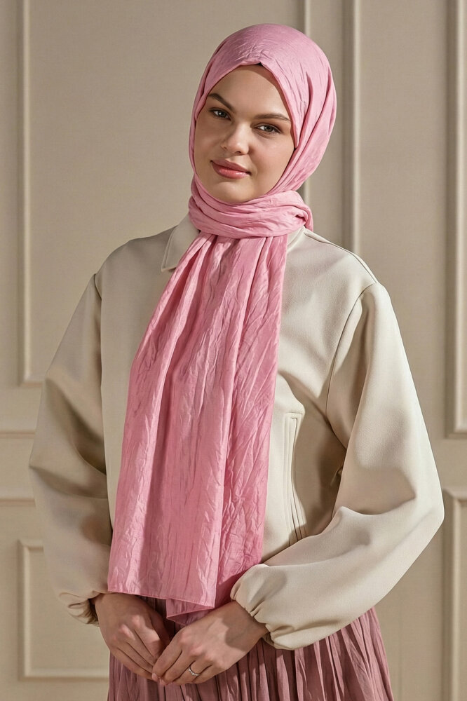 Pembe Brissa Vual Şal - 1