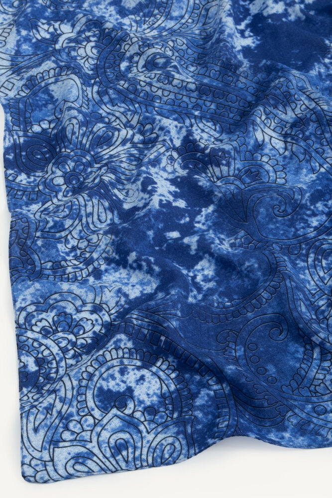 Saks Etnik Dantel Desen Rami Şal - 2