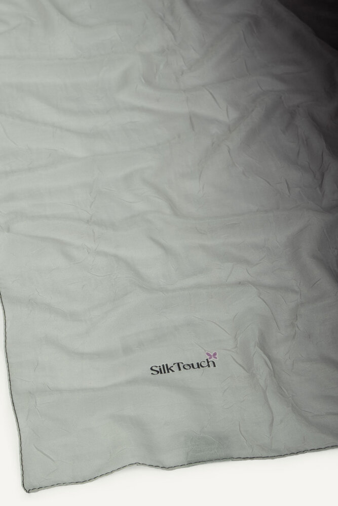 Siyah Degrade Desen Pamuk Vual Şal - 3