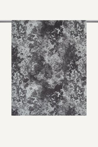 Siyah Etnik Dantel Desen Rami Şal