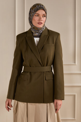 Siyah-Gri Vintage Flora Desen Kraş Eşarp