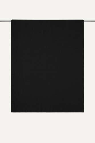 Siyah Piramit Monogram Desen Mercan Şal