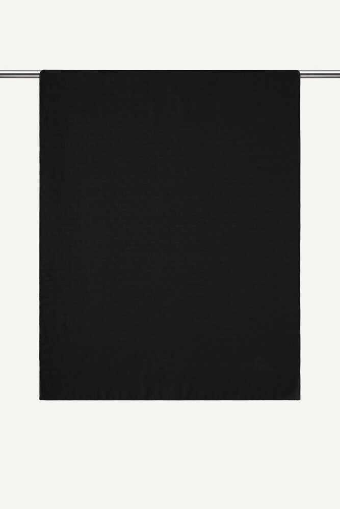 Siyah Piramit Monogram Desen Mercan Şal - 1