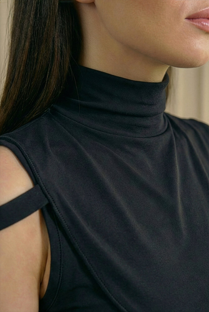 Siyah Türban Tesettür Boyunluk - 1