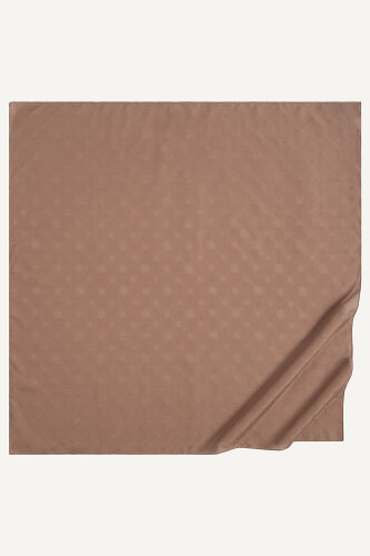 Taba Monogram Desen Mercan Eşarp (1)
