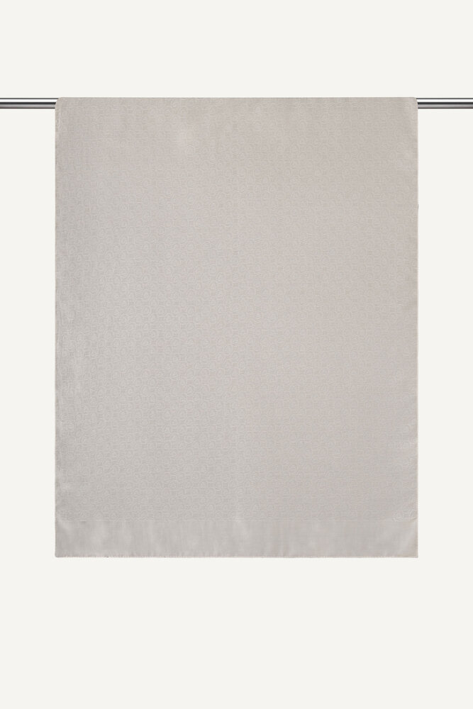 Taş Piramit Monogram Desen Mercan Şal - 1