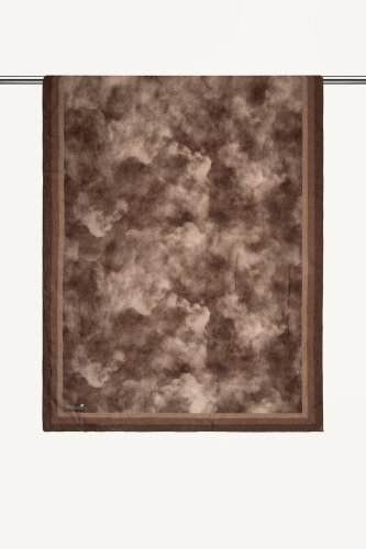 Toprak Bulut Desenli Kraş Şal