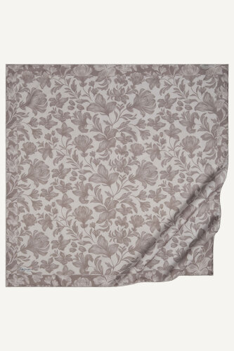 Toprak Zambak Desen Natural Eşarp (1)