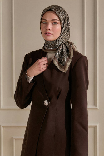 Vizon Etnik Desen Kristal Eşarp