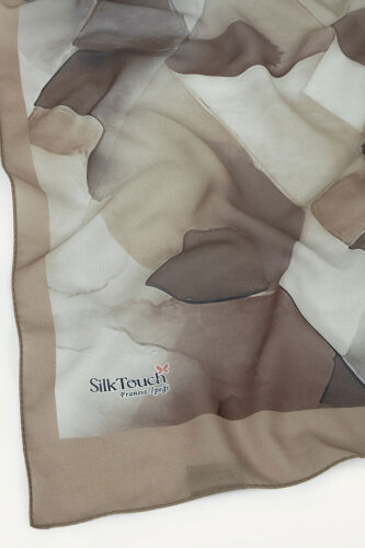 Vizon Kristal Işıltı Desenli Fransız İpeği Şal - 3